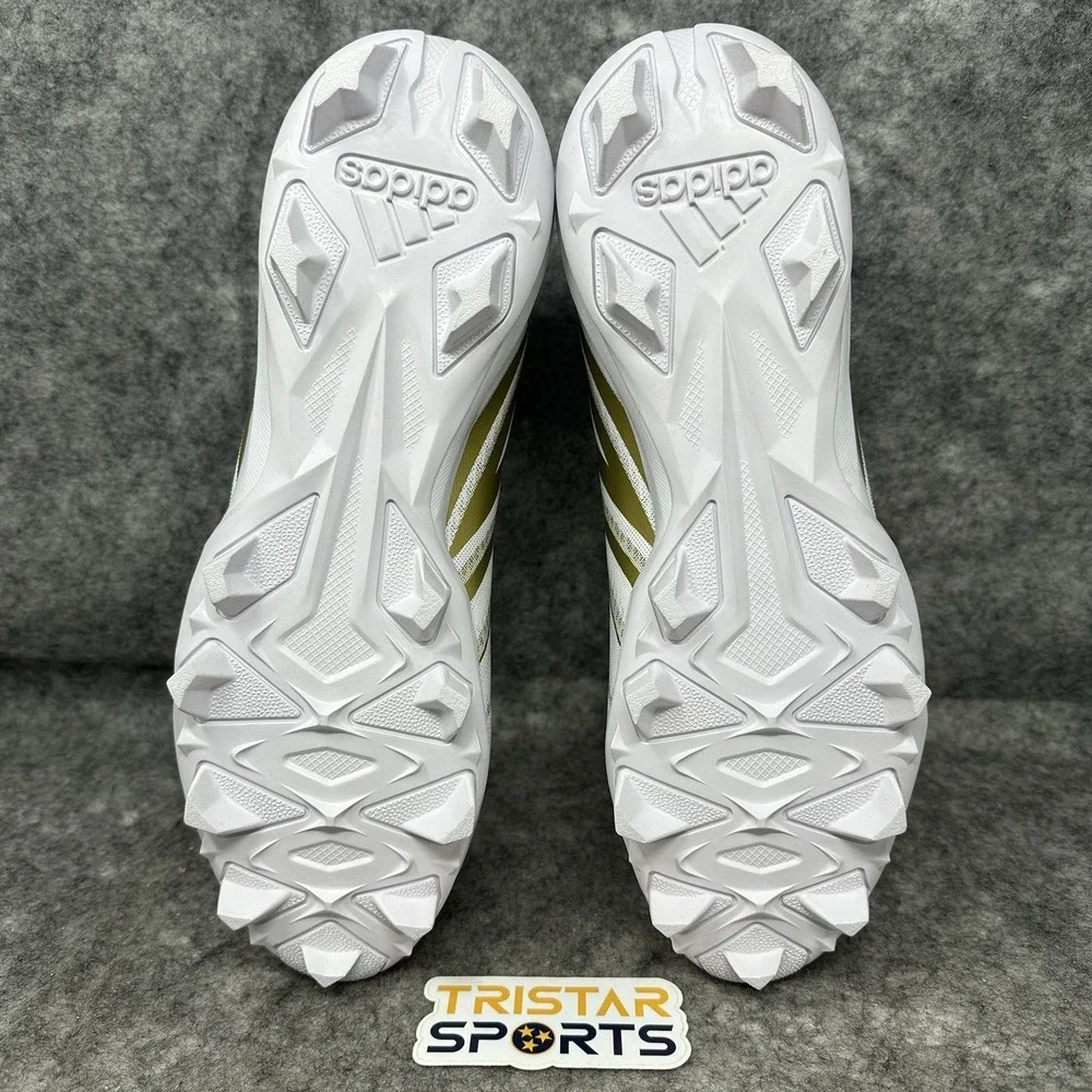 Adidas Freak Spark Mid Football Cleats Mens Size 11.5 White Gold HP7711